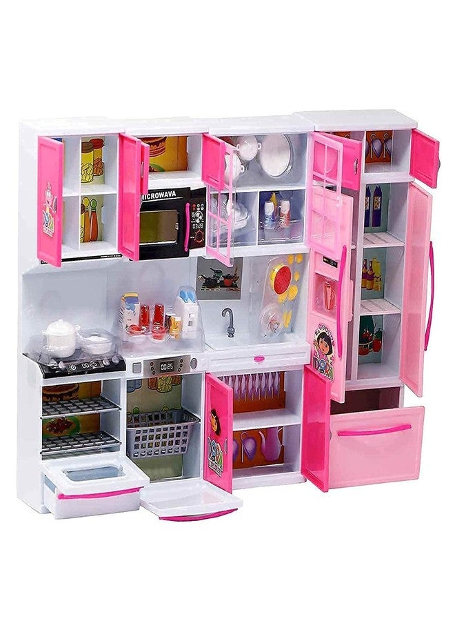 SKYBUCKET 4-Door Dream House Kitchen setight Sound Features for Kidsoys for Kids - Image 2
